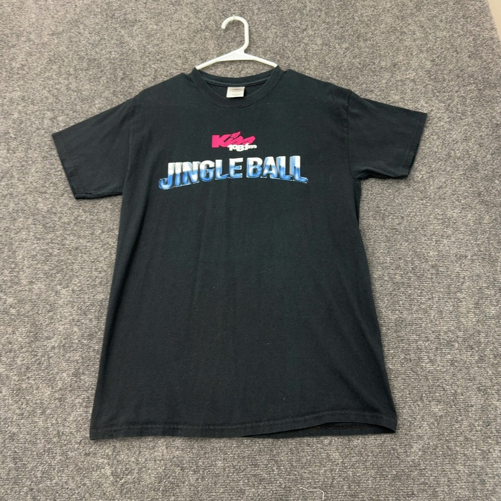Kiss 108 FM Jingle Ball Gildan T Shirt M Black Cotton 2013 Concert Tour Graphic